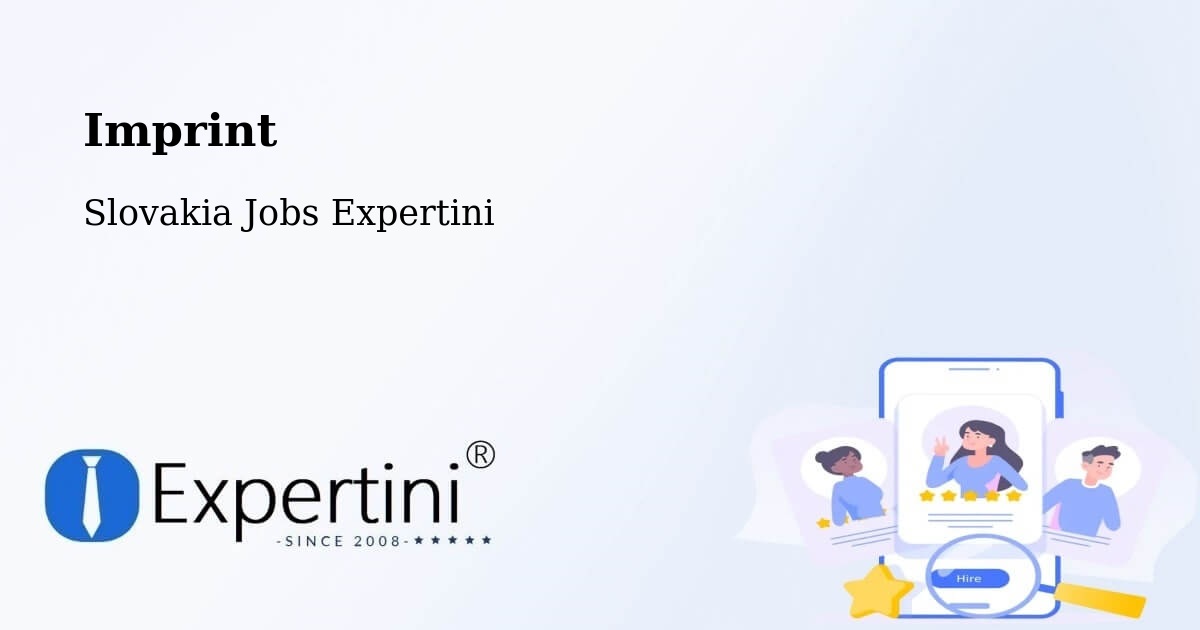 Imprint – Terchová - Slovakia Jobs Expertini